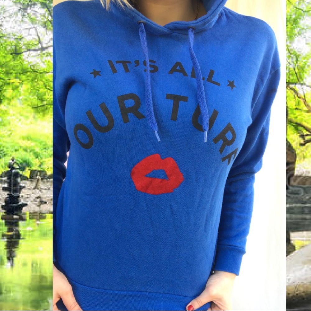 ETRE CECILE BLUE HOODIE NEW